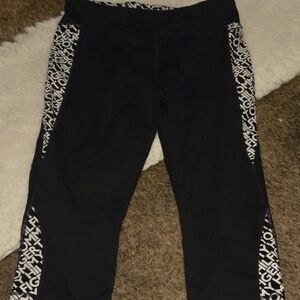 Tommy Hilfiger Black and White Graphic Leggings